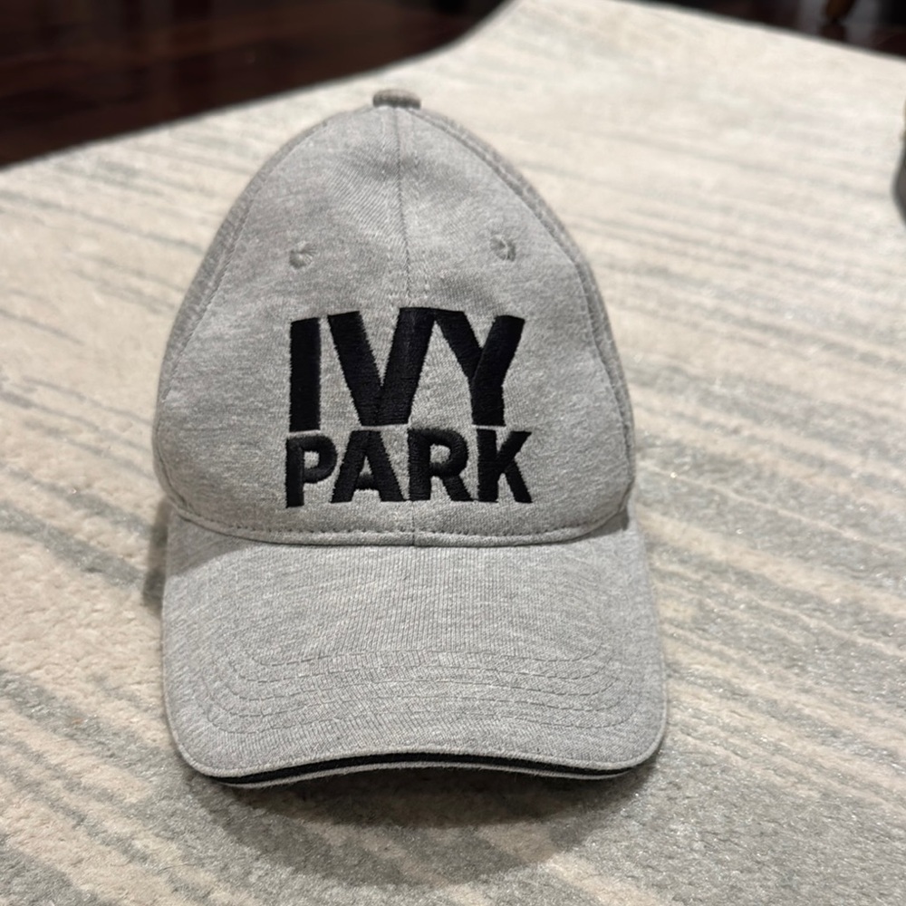 Ivy Park Gray Baseball Hat - Soft Sweatshirt Material